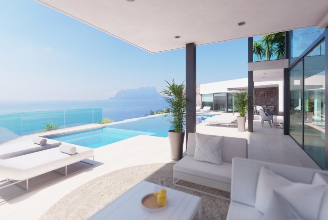 This beautiful spacious villa is located directly on the sea with the nearest beach
