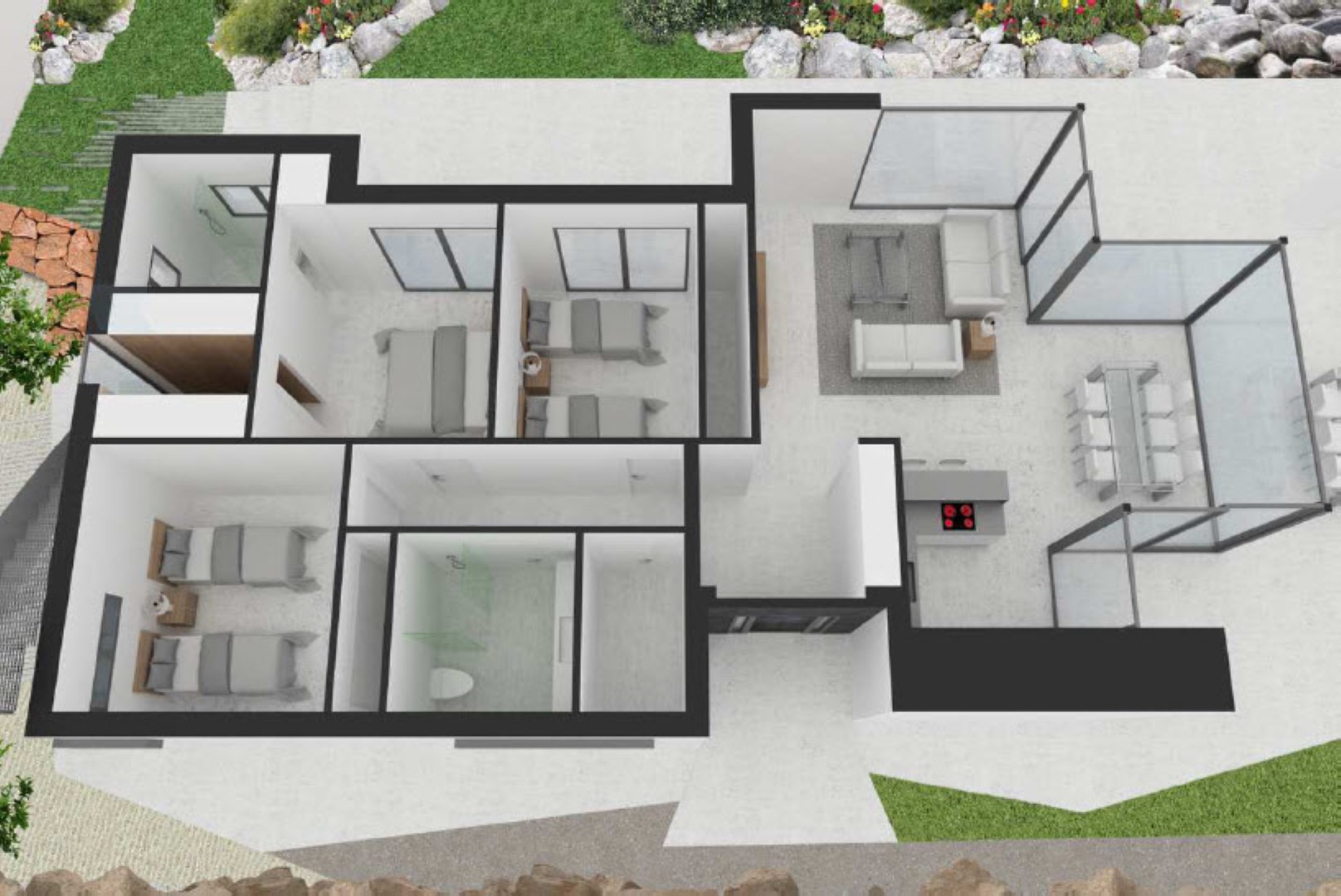 Modern new build villa with sea view for sale in Denia, situated in a quiet location