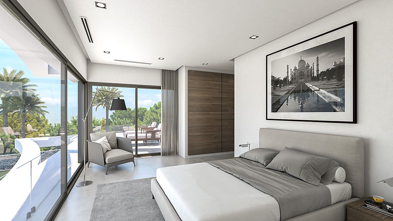 3511PEG Moderno chalet de nueva construcción con vistas al mar en venta en Pego