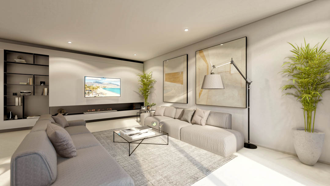 Prachtige nieuwbouw villa te koop op 500m van de Golfbaan Don Cayo, mooi gelegen