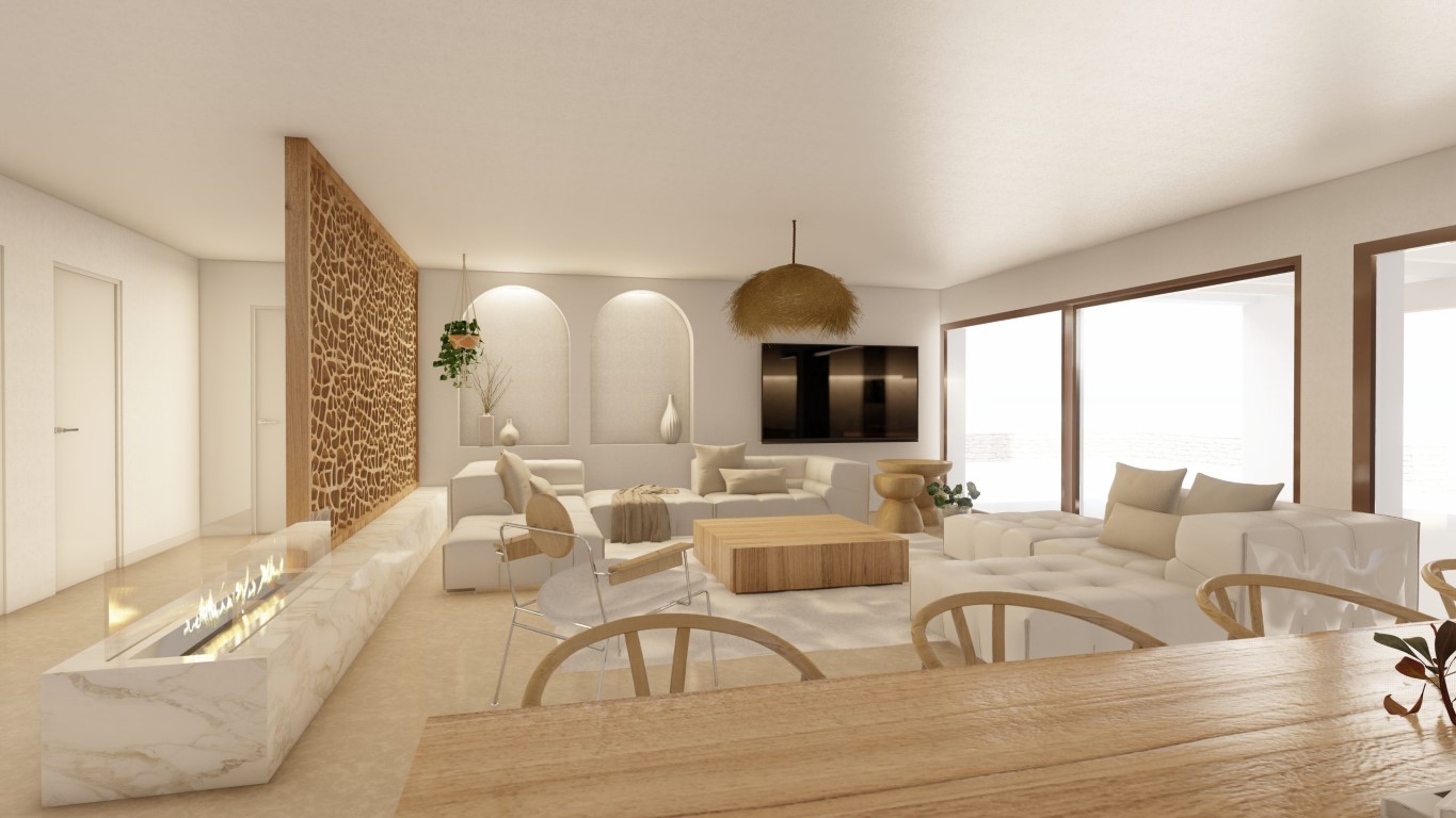 6358MOR - 6358MOR Preciosa villa de estilo ibicenco con vistas al mar en construcción en venta en Moraira