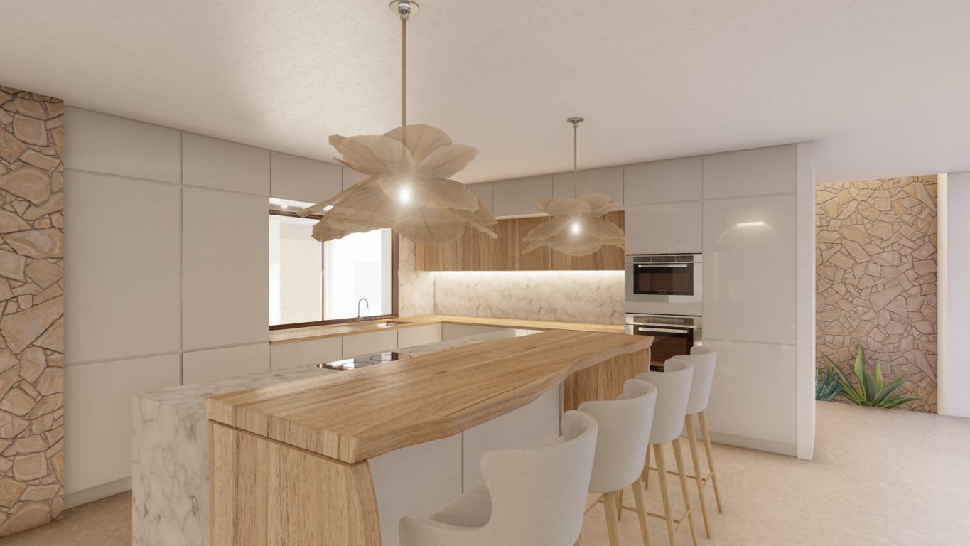 6358MOR - 6358MOR Preciosa villa de estilo ibicenco con vistas al mar en construcción en venta en Moraira