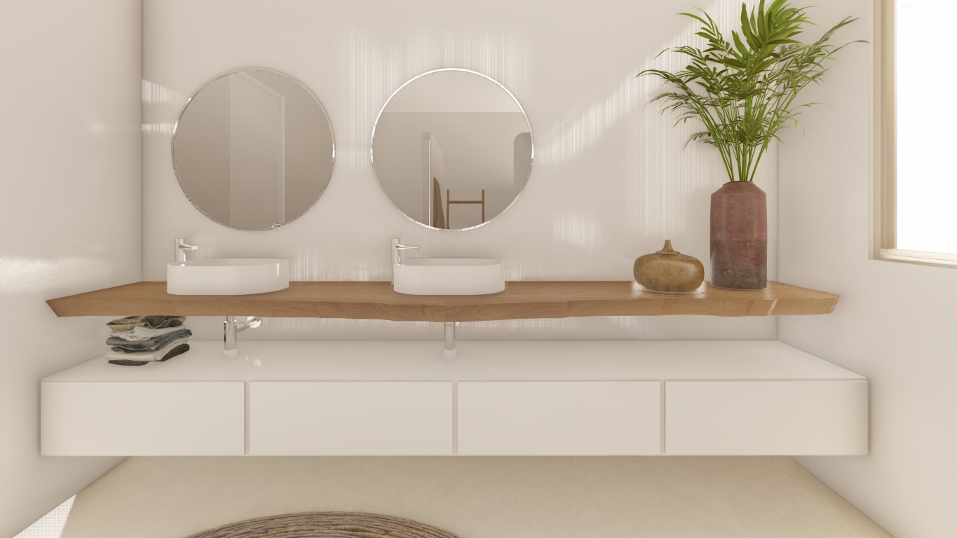 6358MOR - 6358MOR Preciosa villa de estilo ibicenco con vistas al mar en construcción en venta en Moraira