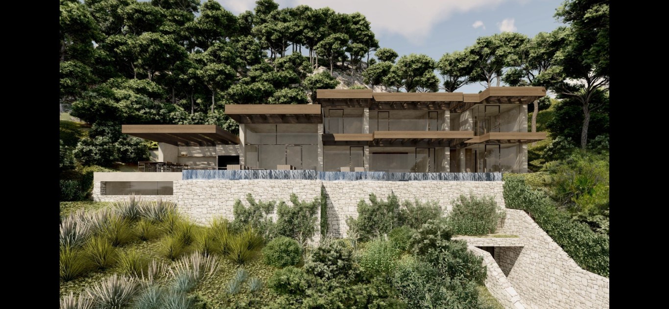 6390BEN - OFF6390BEN Belle et spacieuse villa neuve à vendre avec vue sur la mer à Benissa