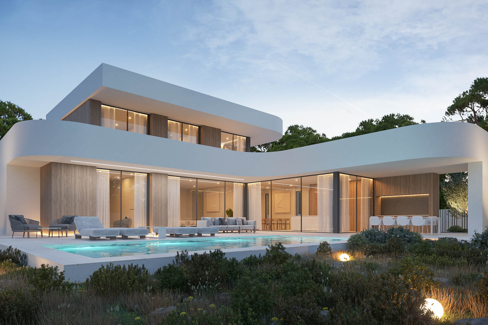 8209MOR - 8209MOR Proyecto de villa moderna con licencia garantizada a la venta en Moraira.