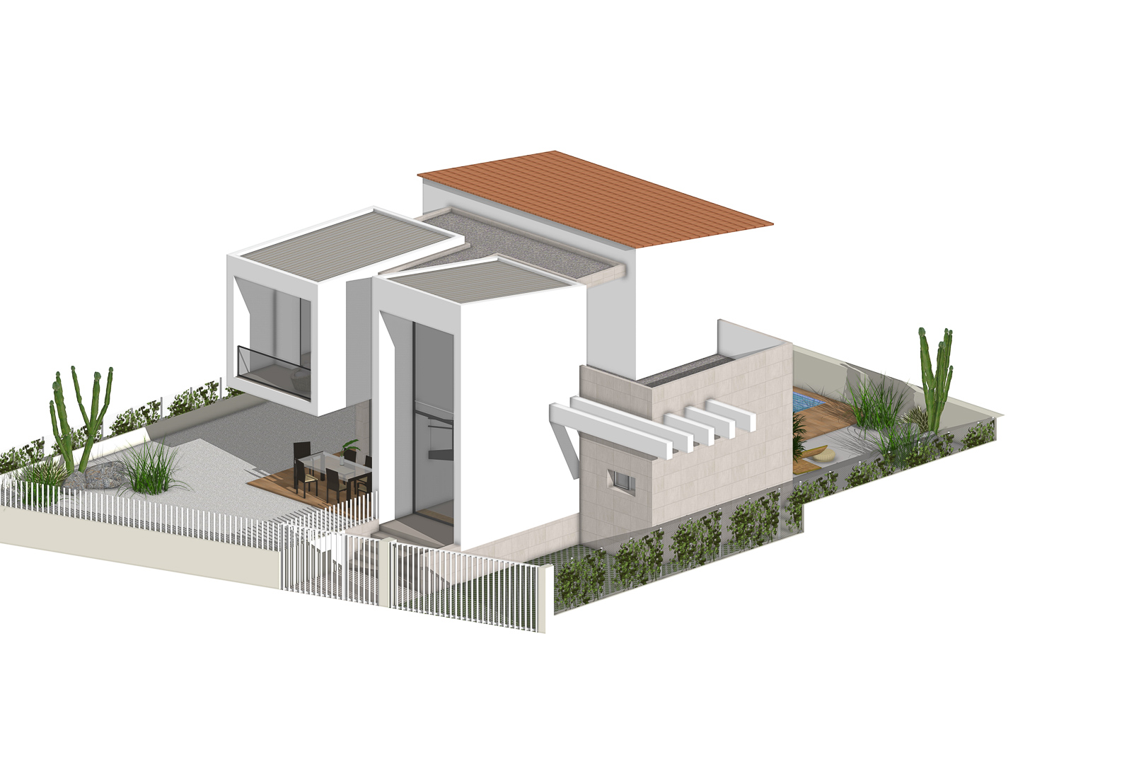 8226NUC Projet de villa moderne avec vue sur la mer à vendre à La Nucía.