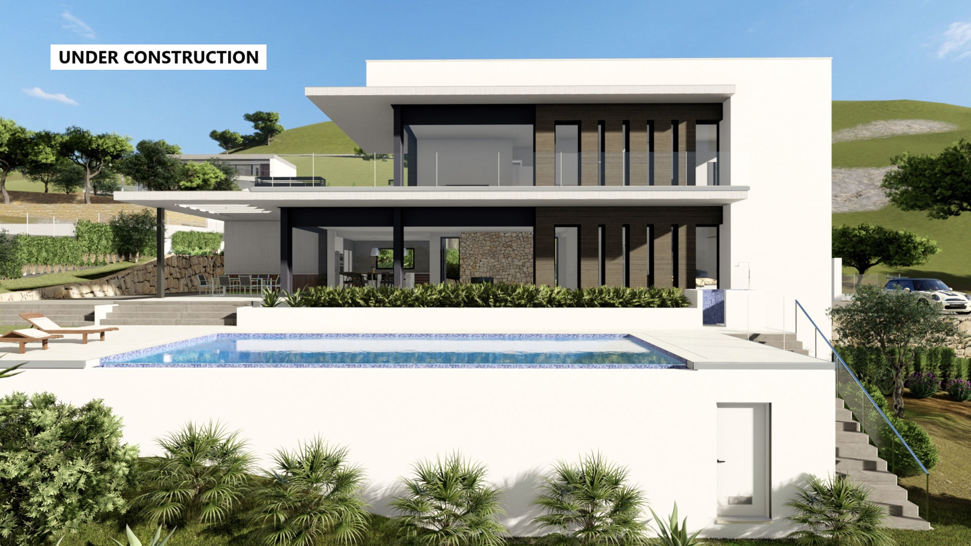 4480JAV Fantástica villa de obra nueva en construcción en venta en Jávea
