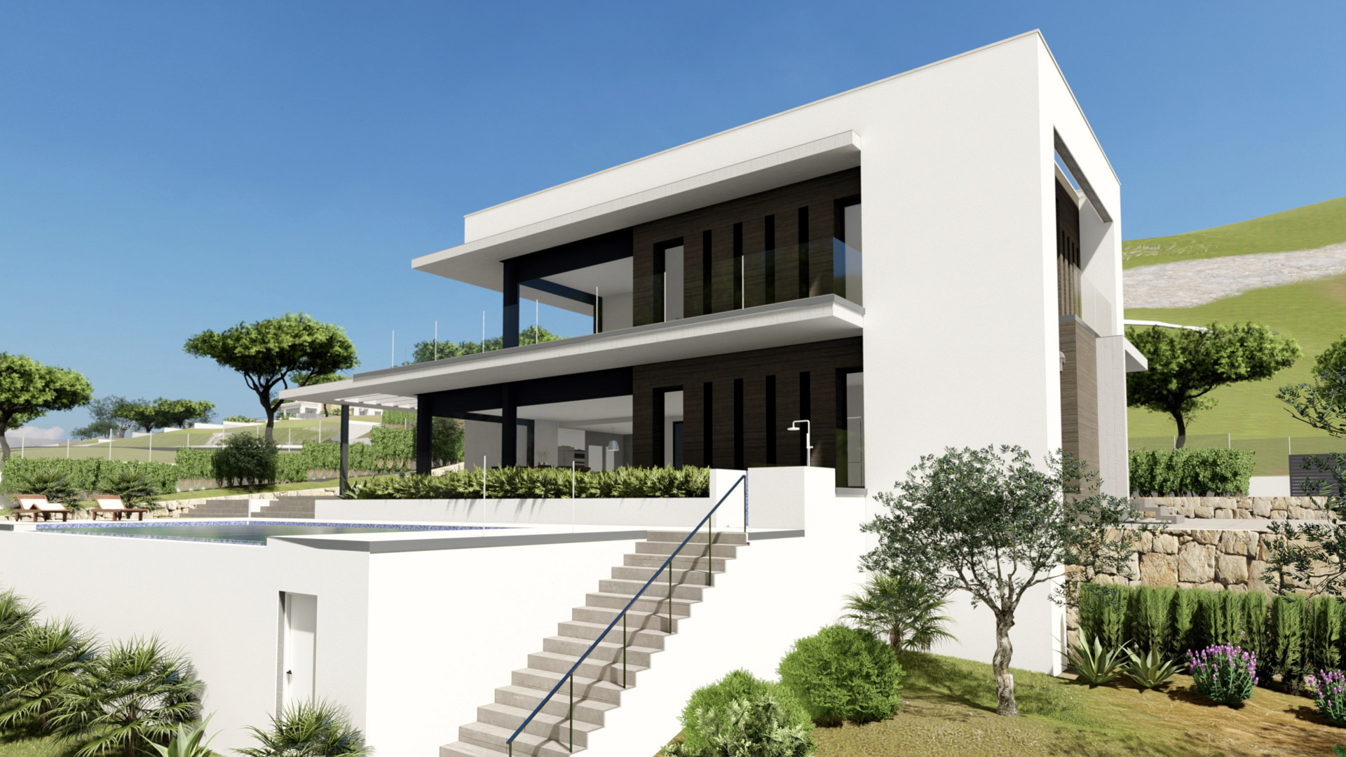 4480JAV Fantástica villa de obra nueva en construcción en venta en Jávea