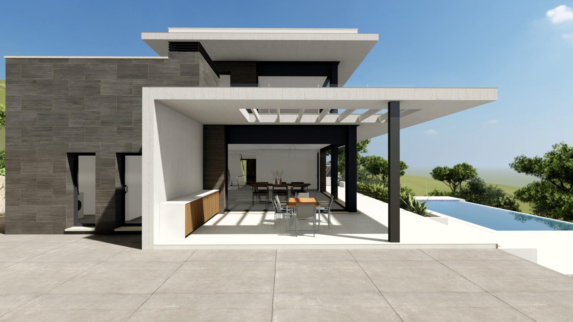 4480JAV Fantástica villa de obra nueva en construcción en venta en Jávea