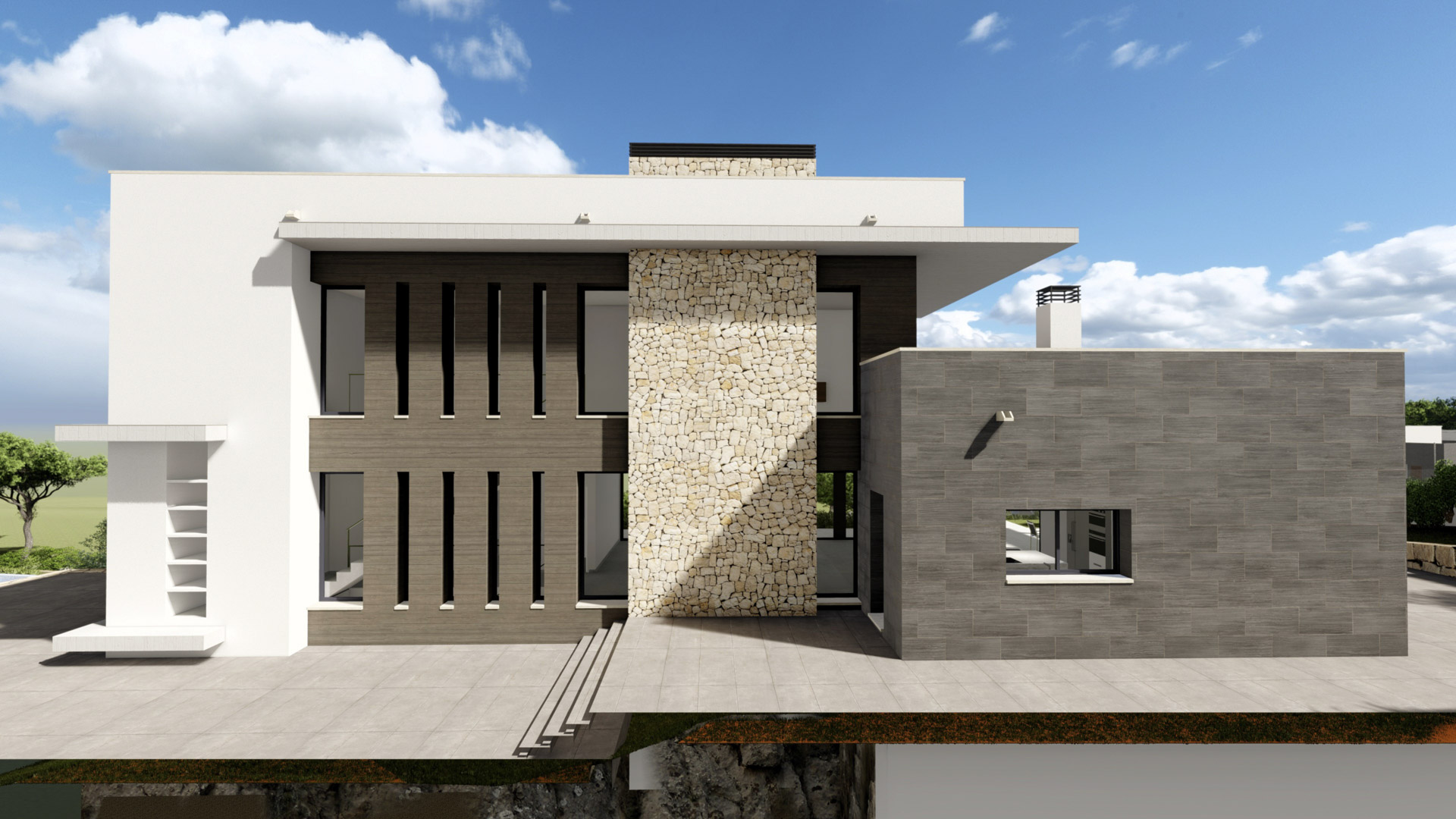 4480JAV Fantástica villa de obra nueva en construcción en venta en Jávea