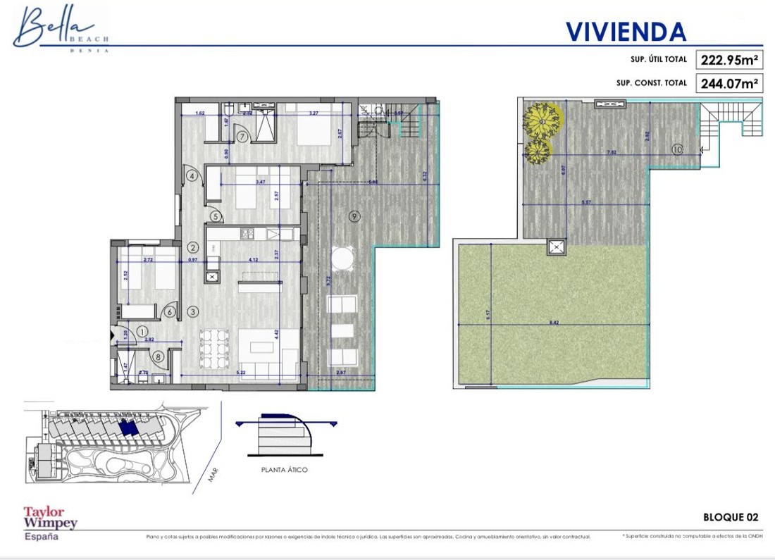 4502DEN - 4502DEN Fantastique penthouse moderne directement sur la plage à vendre à Denia