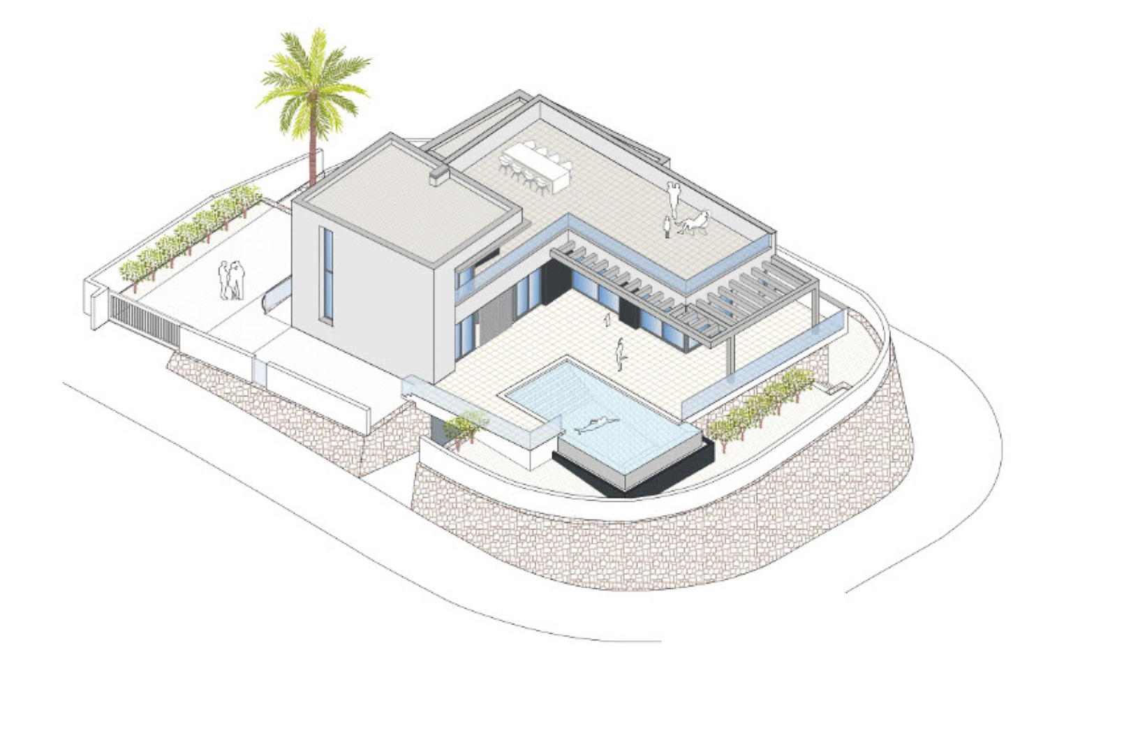 8248MOR - 8248MOR Villa moderna de obra nueva con vistas panorámicas al mar y gran terraza, a la venta en Moraira.