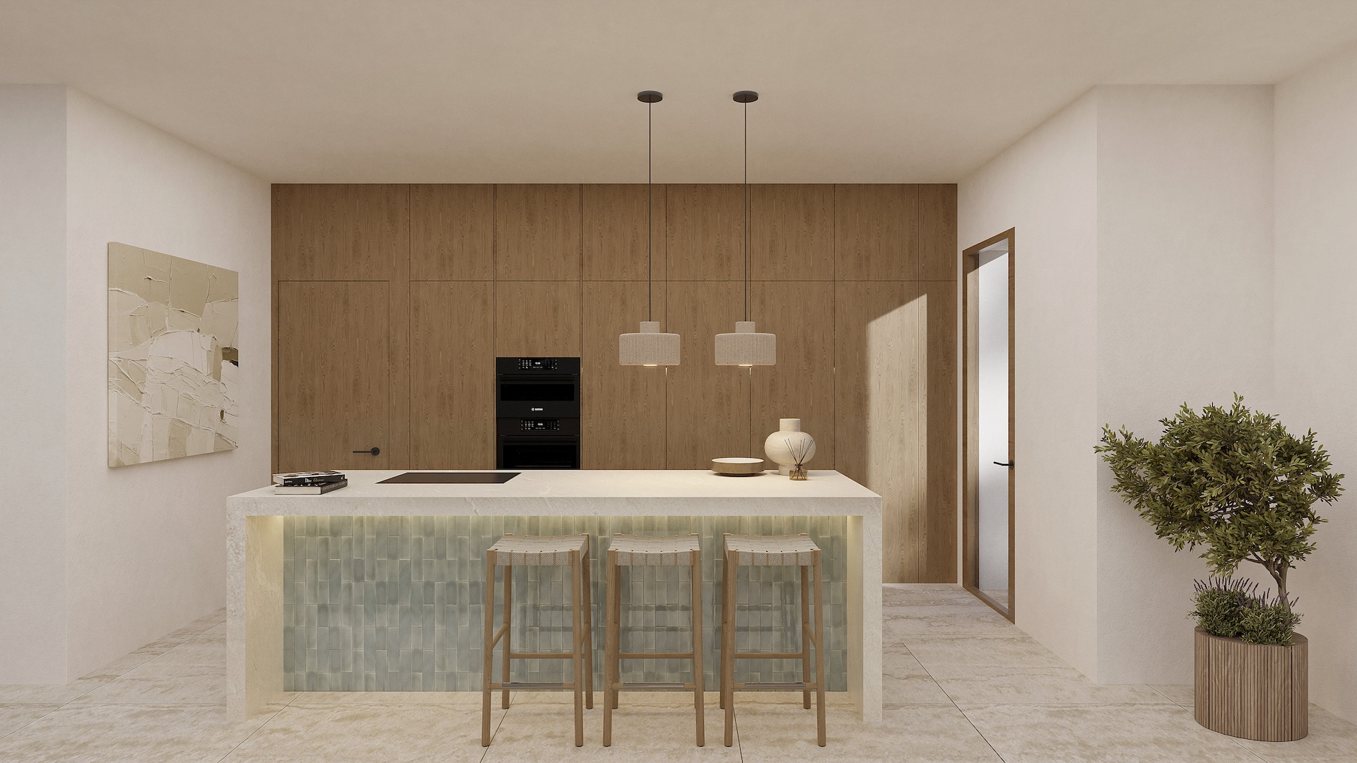 4554BEN Villa de style Ibiza avec vue sur la mer à vendre à La Fustera, Benissa