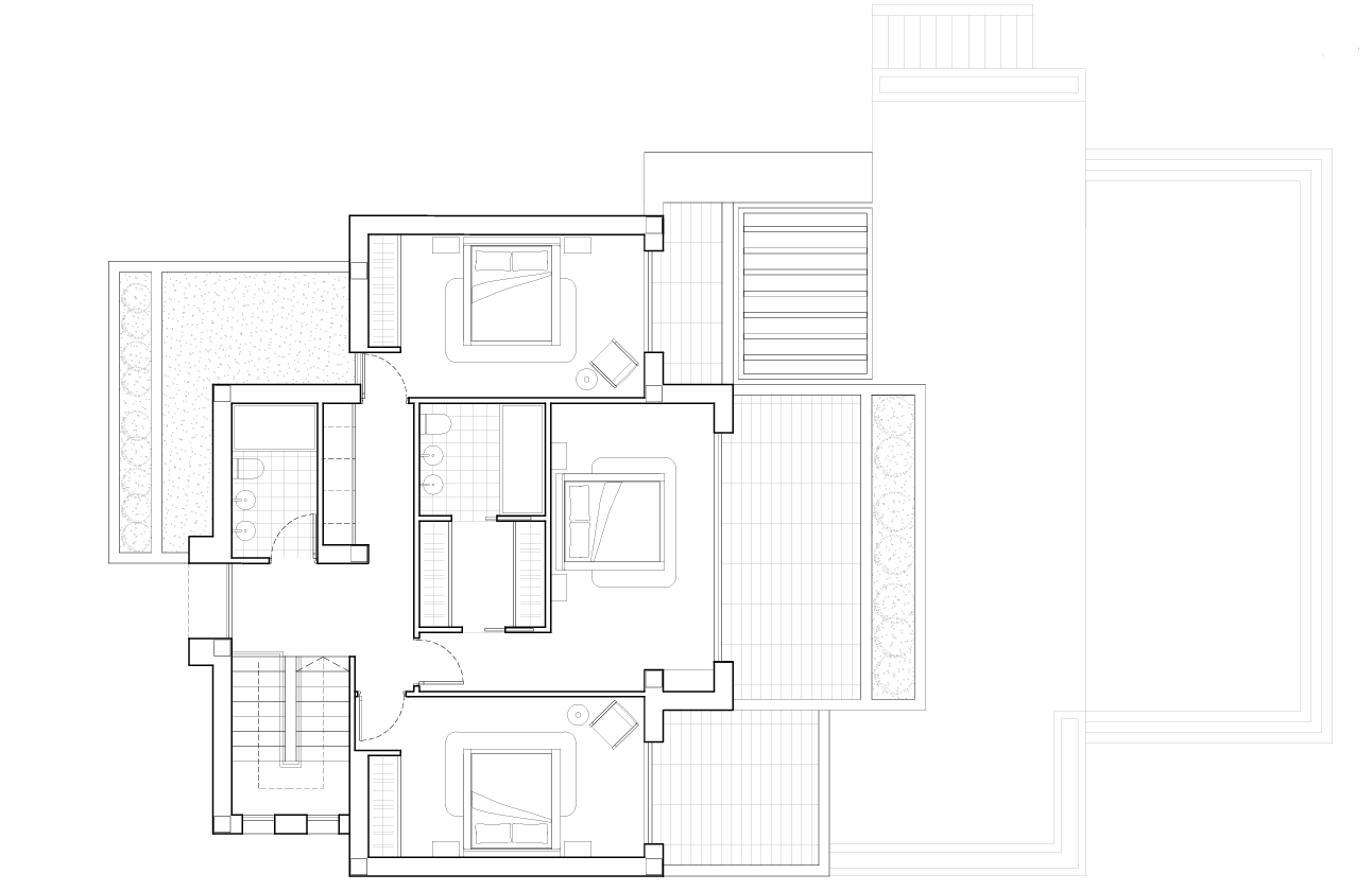 4554BEN Villa de style Ibiza avec vue sur la mer à vendre à La Fustera, Benissa
