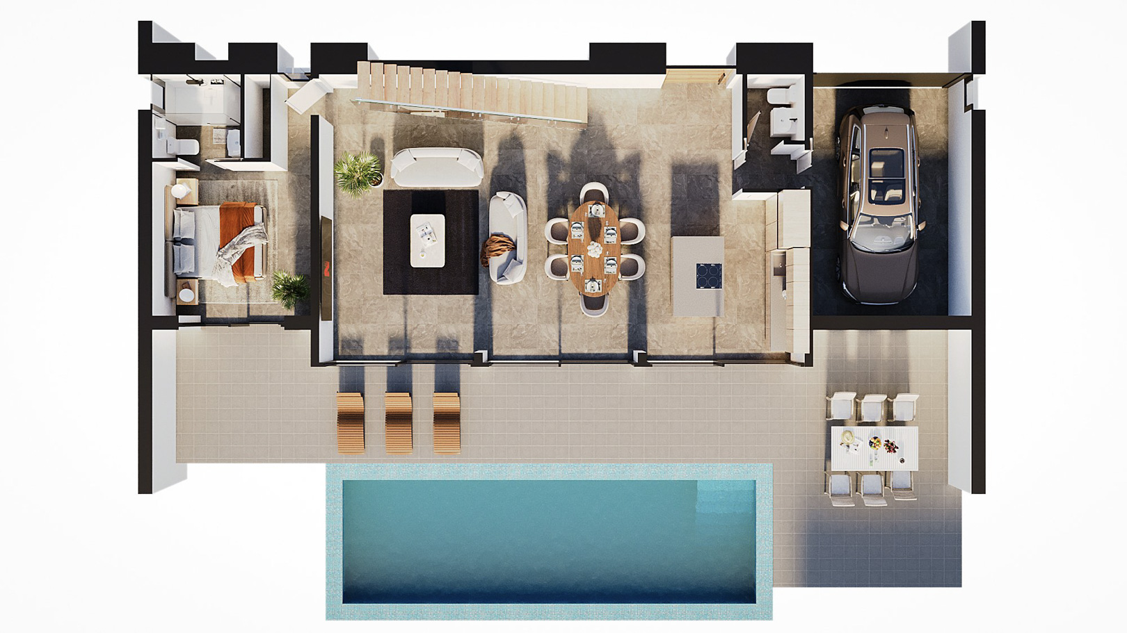 4569CAL - 4569CAL Villa moderne de nouvelle construction à distance de marche de la plage de Calpe