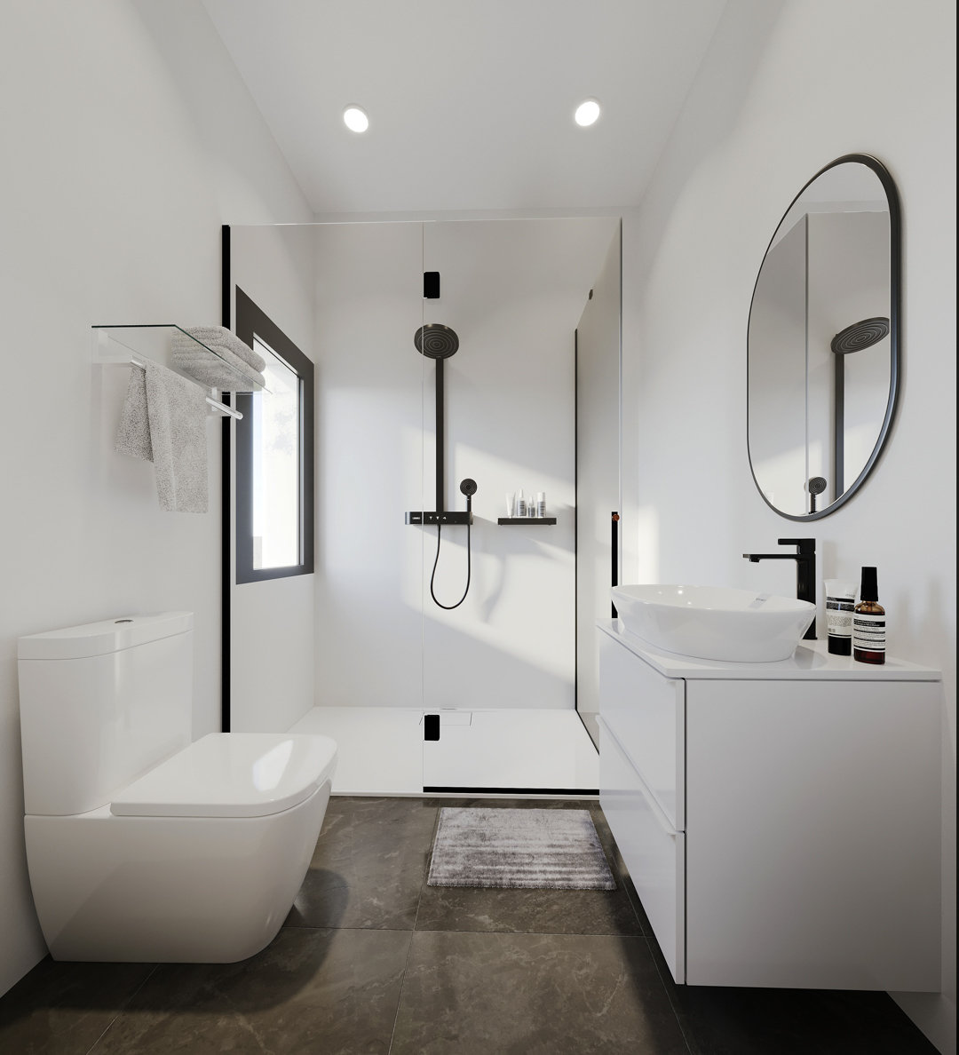 4570CAL Moderna villa de obra nueva a 500 m de la playa, en venta en Calpe