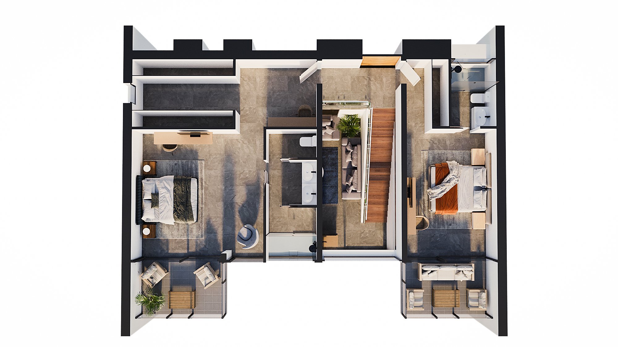 4570CAL Moderna villa de obra nueva a 500 m de la playa, en venta en Calpe