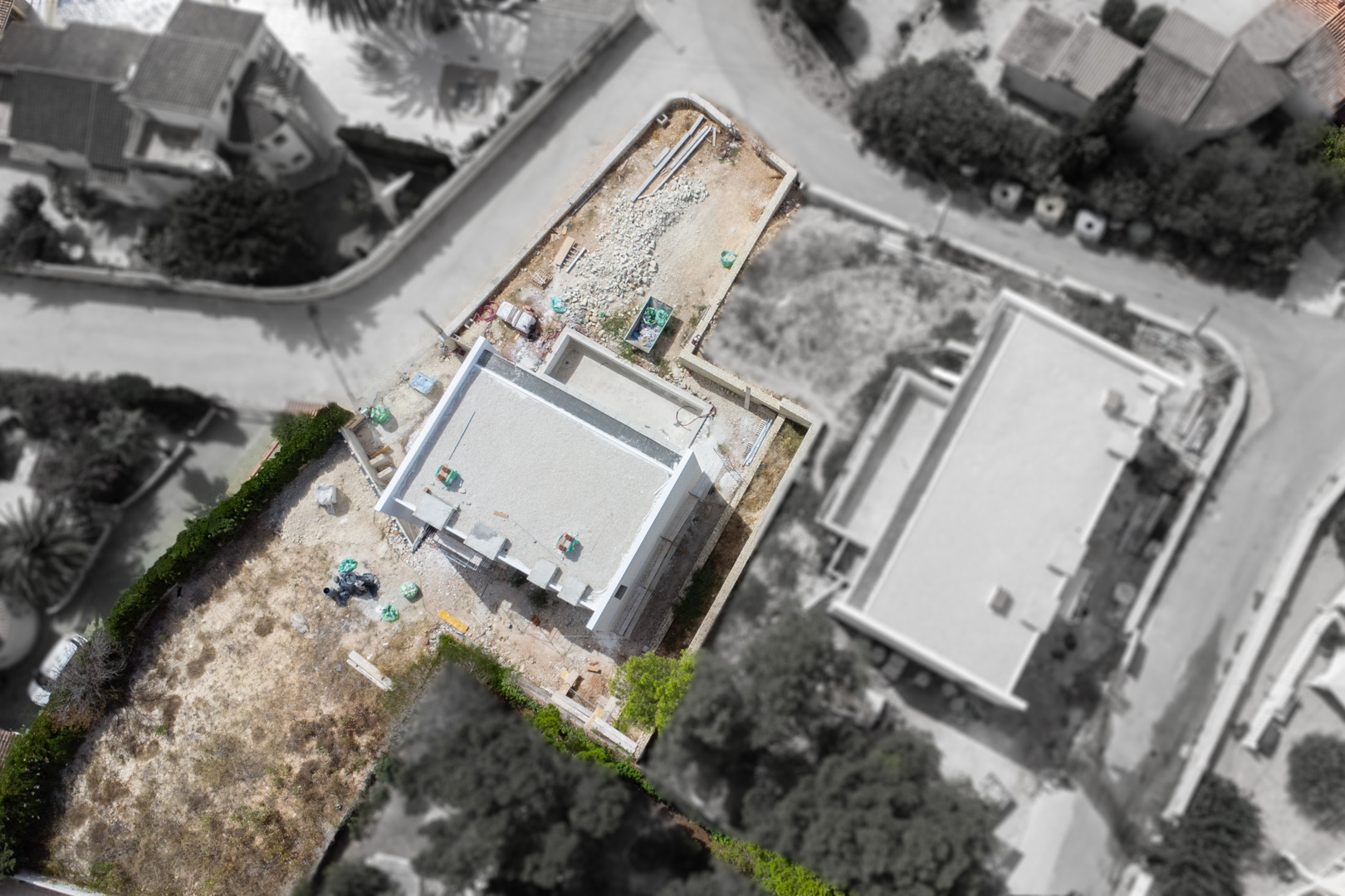 4570CAL Moderna villa de obra nueva a 500 m de la playa, en venta en Calpe