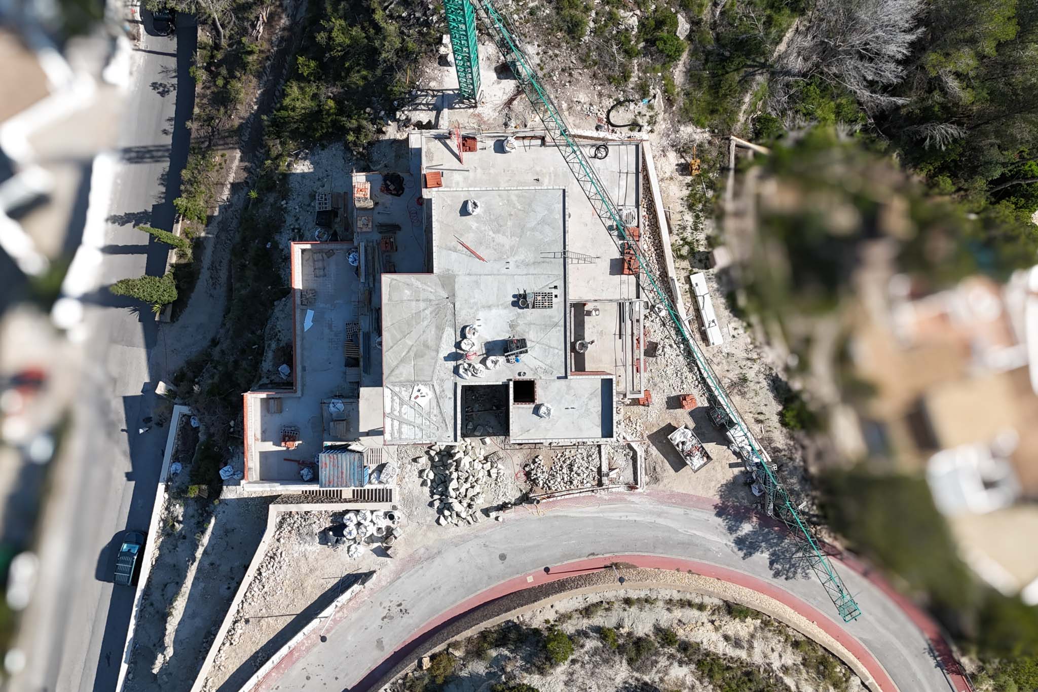 8300MOR Villa moderna en construcción con vistas panorámicas al mar a al venta en Moraira.