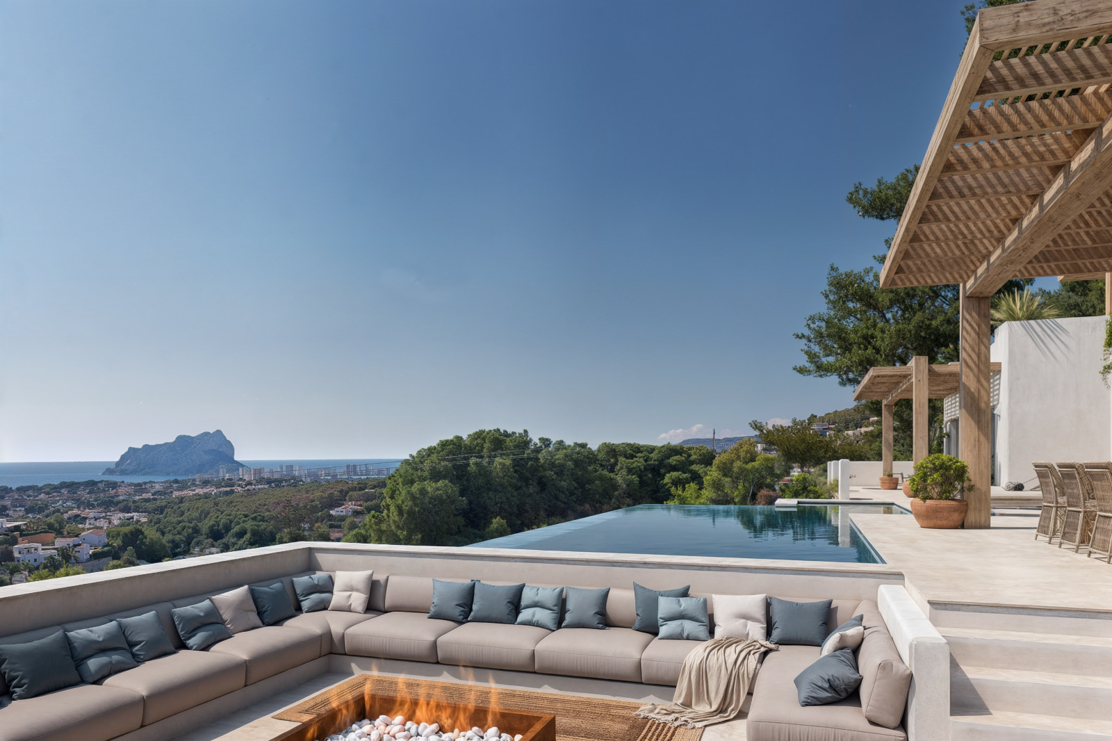 4587BEN Villa de luxe neuve avec vue sur la mer à vendre à Benissa