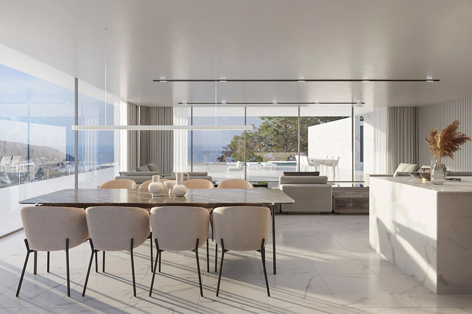 8311MOR - 8311MOR Designer villa under construction, with open sea views, for sale in Moraira.