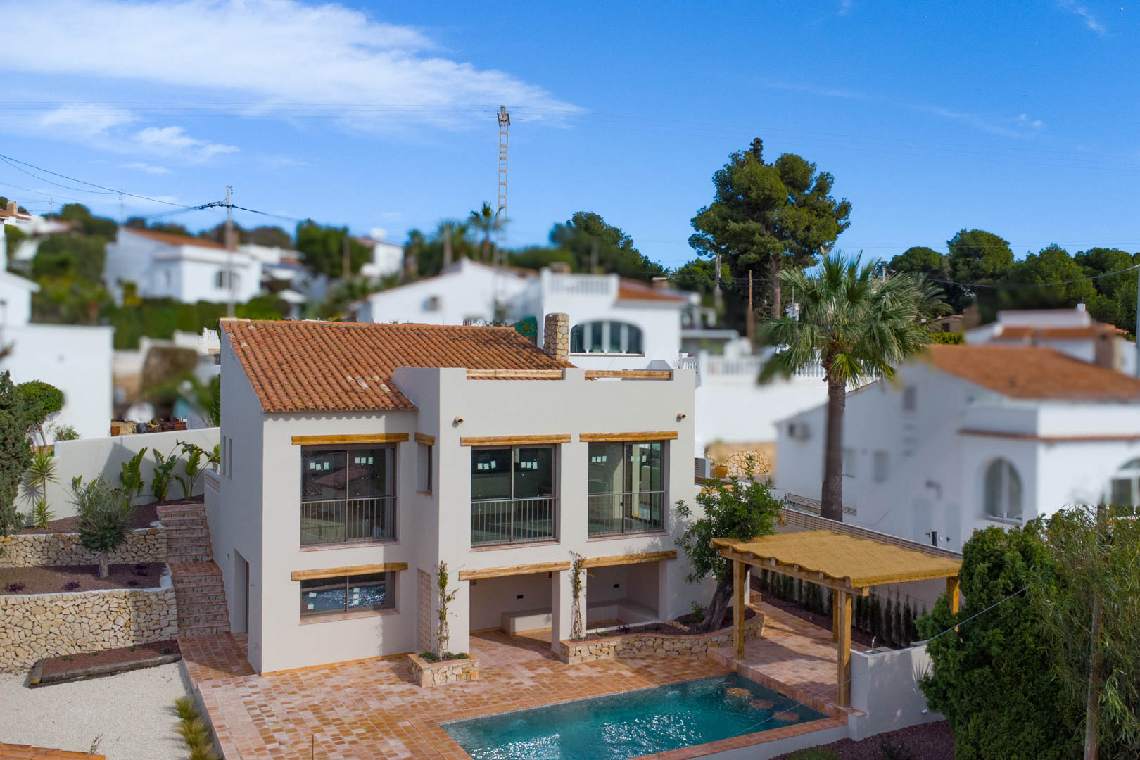 4617BEN - 4617BEN Villa méditerranéenne rénovée avec vue sur la mer à vendre à La Fustera, Benissa