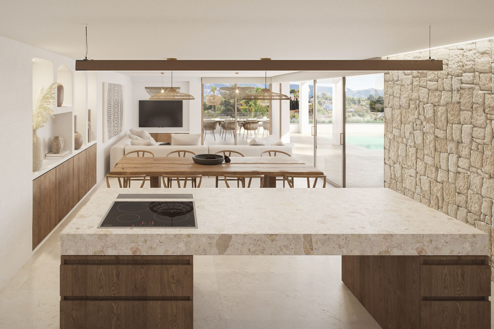 8325MOR - 8325MOR Proyecto de villa con vistas al mar, en construcción, en venta en Moraira.