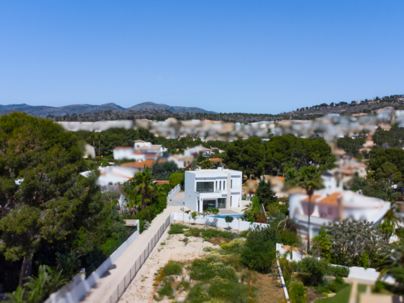 4644BEN New-build villa with sea view on a flat plot of 1715 m2 for sale in La Fustera, Benissa