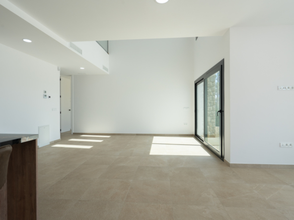 4644BEN New-build villa with sea view on a flat plot of 1715 m2 for sale in La Fustera, Benissa