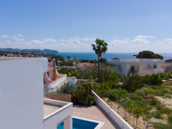 4644BEN New-build villa with sea view on a flat plot of 1715 m2 for sale in La Fustera, Benissa