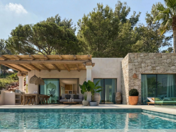 OFF7118PED Ibiza-Style New Build Villa with Panoramic Views in Pedreguer