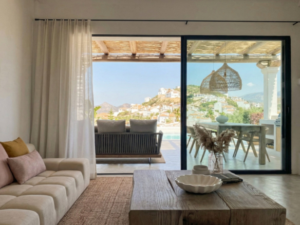 OFF7118PED Ibiza-Style New Build Villa with Panoramic Views in Pedreguer