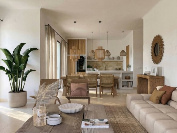 OFF7118PED Ibiza-Style New Build Villa with Panoramic Views in Pedreguer