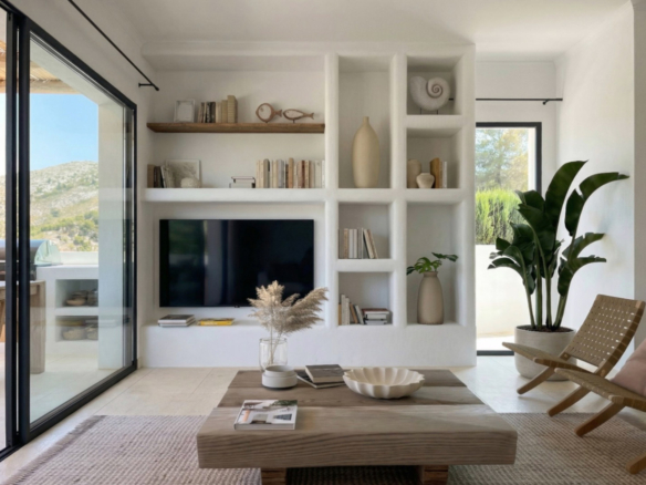 OFF7118PED Ibiza-Style New Build Villa with Panoramic Views in Pedreguer