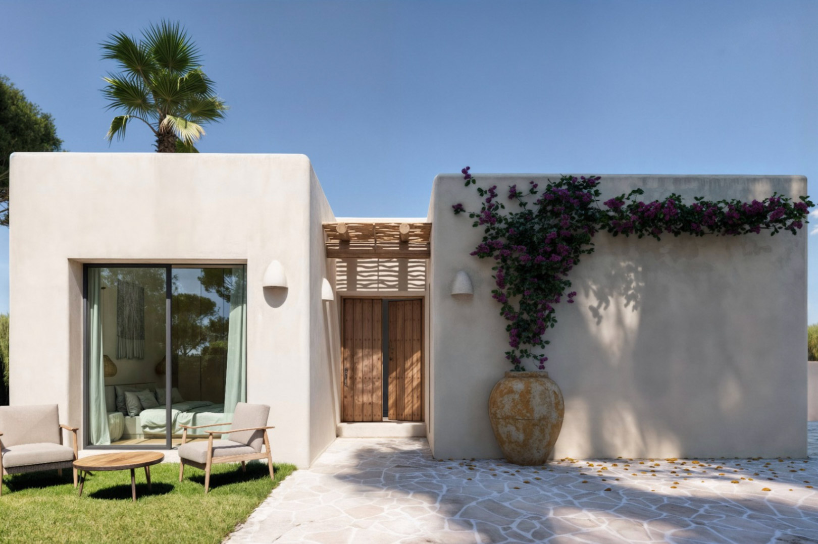 OFF7118PED Ibiza-Style New Build Villa with Panoramic Views in Pedreguer