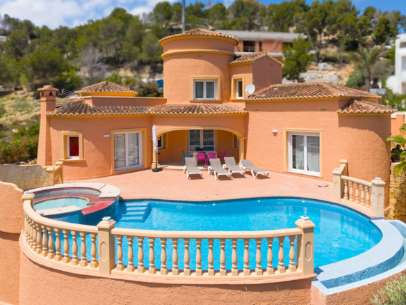 4650JAV Villa traditionnelle avec vue sur mer à vendre à Tosalet 5, Jávea