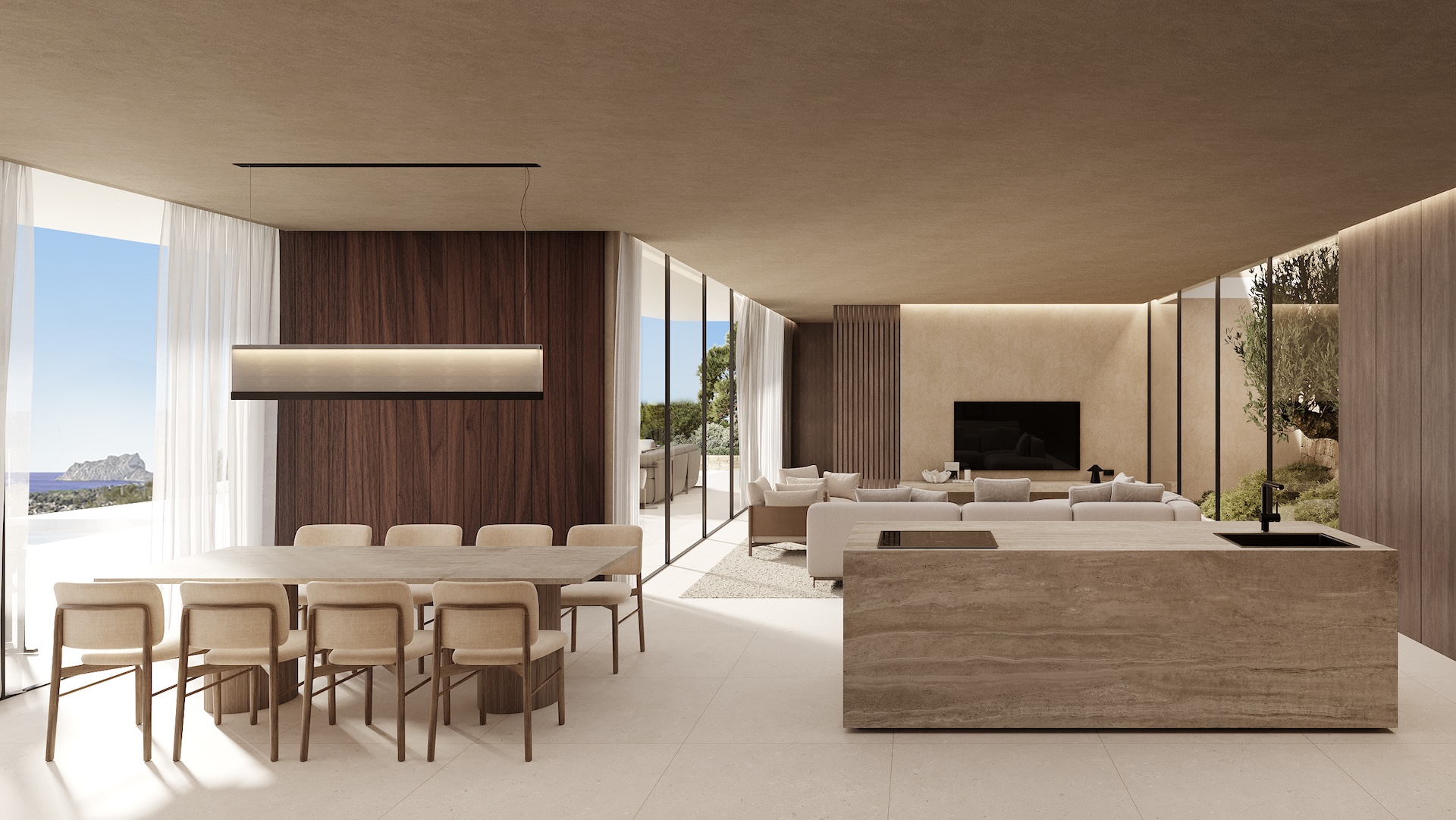 4652BEN Projet de villa de luxe avec vue panoramique sur la mer, à vendre à Benissa.