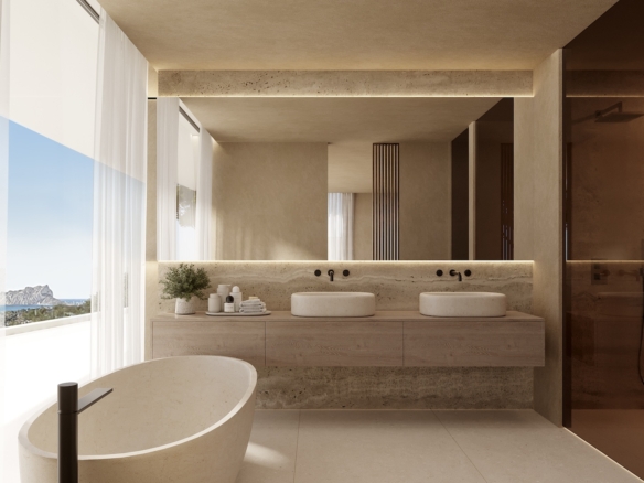 4652BEN Projet de villa de luxe avec vue panoramique sur la mer, à vendre à Benissa.