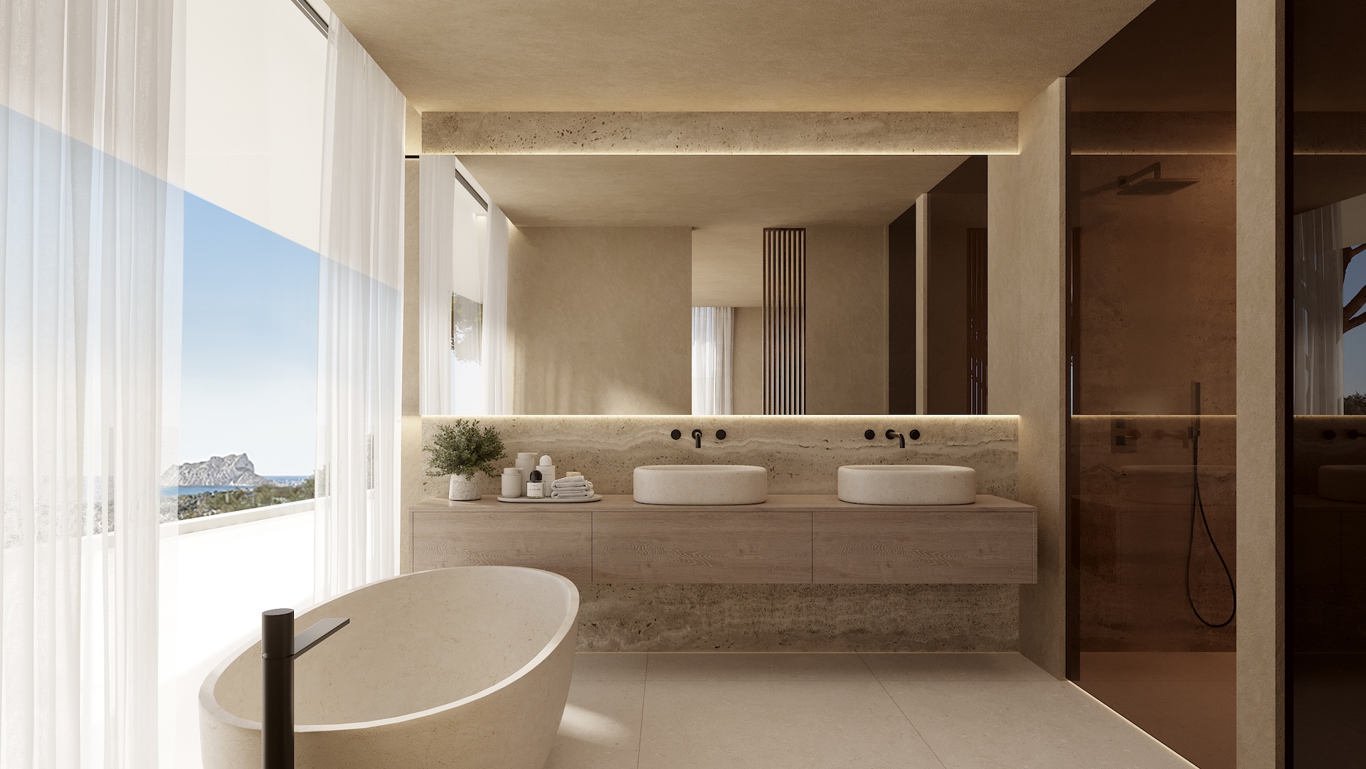 4652BEN Projet de villa de luxe avec vue panoramique sur la mer, à vendre à Benissa.