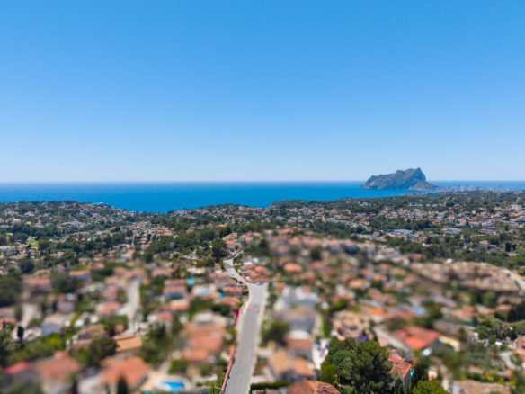 4652BEN Projet de villa de luxe avec vue panoramique sur la mer, à vendre à Benissa.