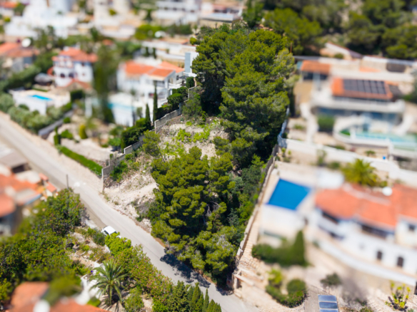 4652BEN Projet de villa de luxe avec vue panoramique sur la mer, à vendre à Benissa.