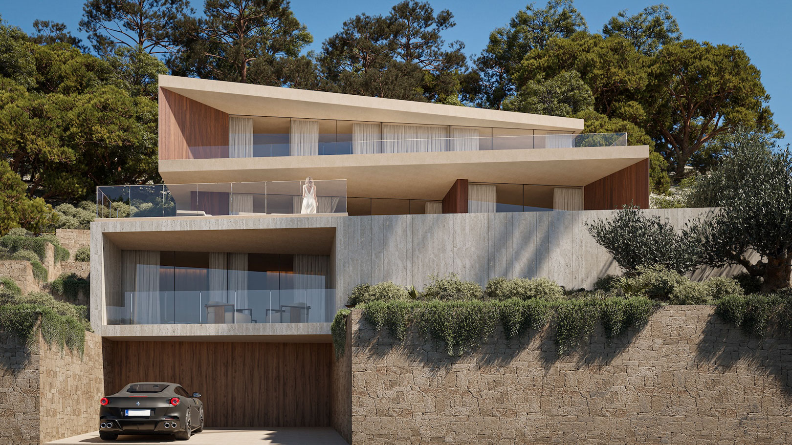 4652BEN Projet de villa de luxe avec vue panoramique sur la mer, à vendre à Benissa.