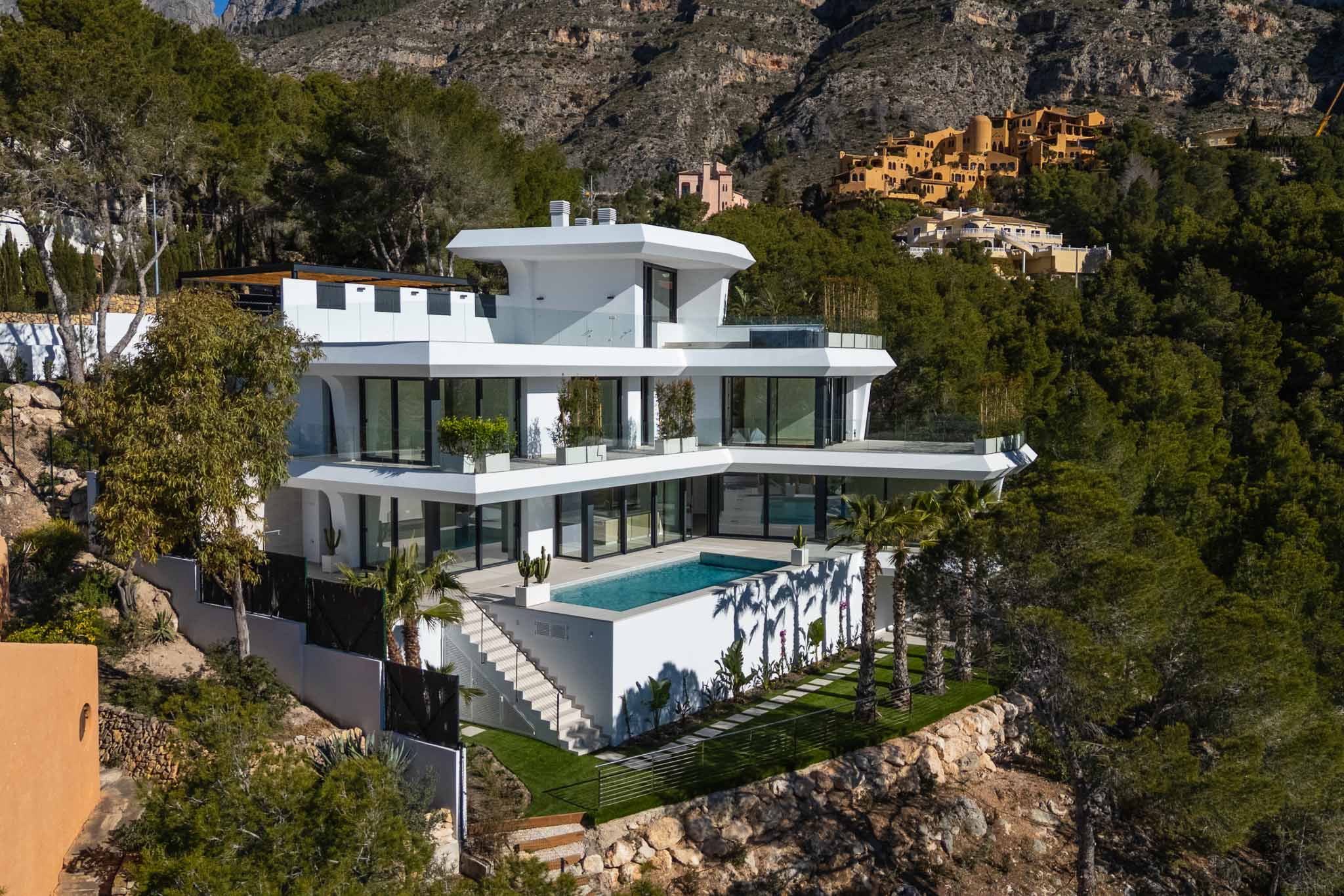 8334ALT Villa moderne avec vue sur mer à vendre à Altea.