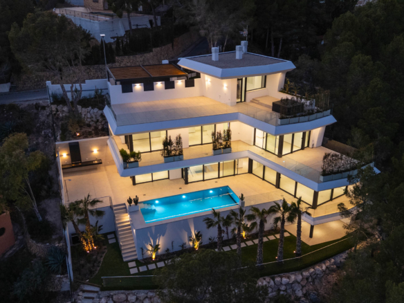 8334ALT Villa moderne avec vue sur mer à vendre à Altea.